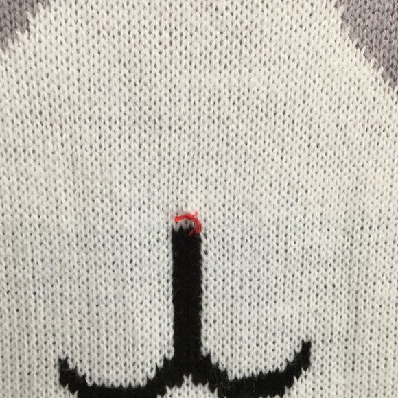 NWT EYESHADOW Meowy Catmas Cat Christmas Reindeer Antlers Applique Knit Overalls - Picture 15 of 16